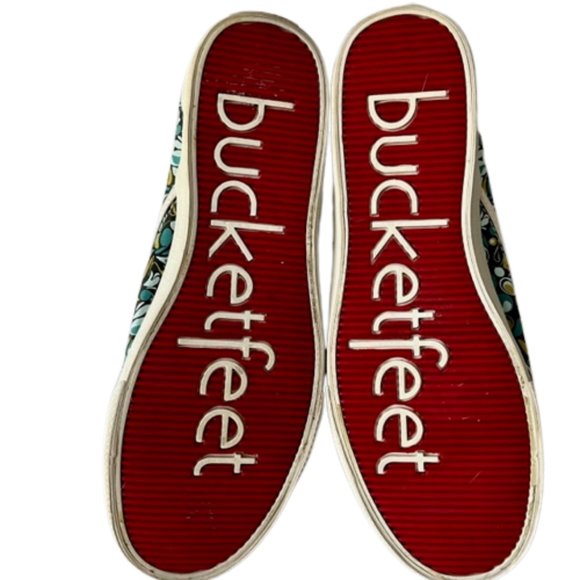 Bucketfeet Floral "Earth" Canvas Slip-Ons Travel-Ready - 8 - Picture 8 of 10